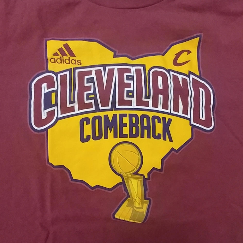 ADIDAS Cleveland Cavaliers Youth T Shirt XL 18